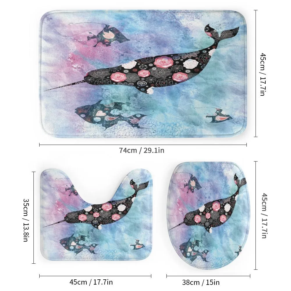 Floral Whale and Fish — Detail 1