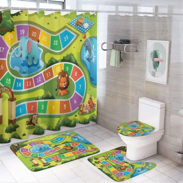 Picnic in Forest on a shower curtain