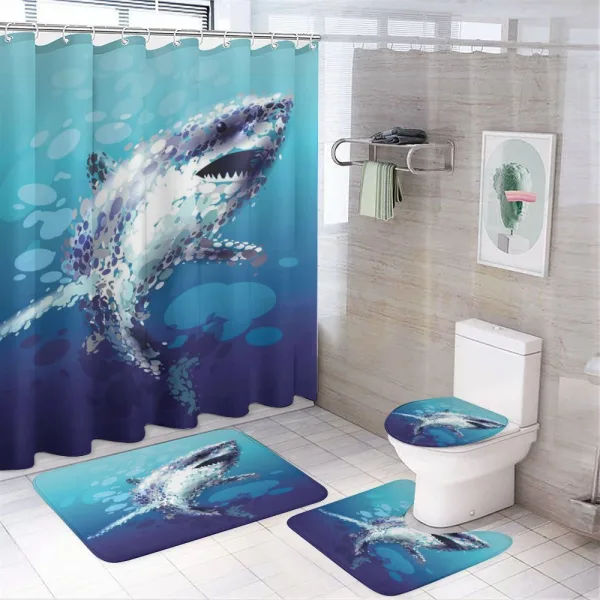 Shark Oceanlife Animal on a shower curtain