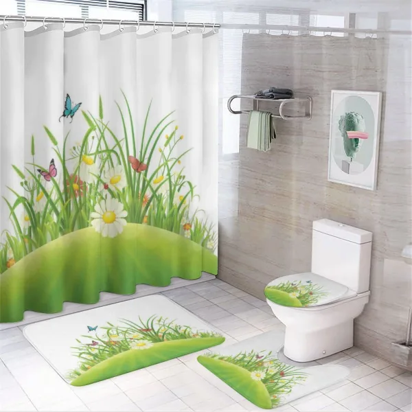 Summer Hill Wildflowers on a shower curtain