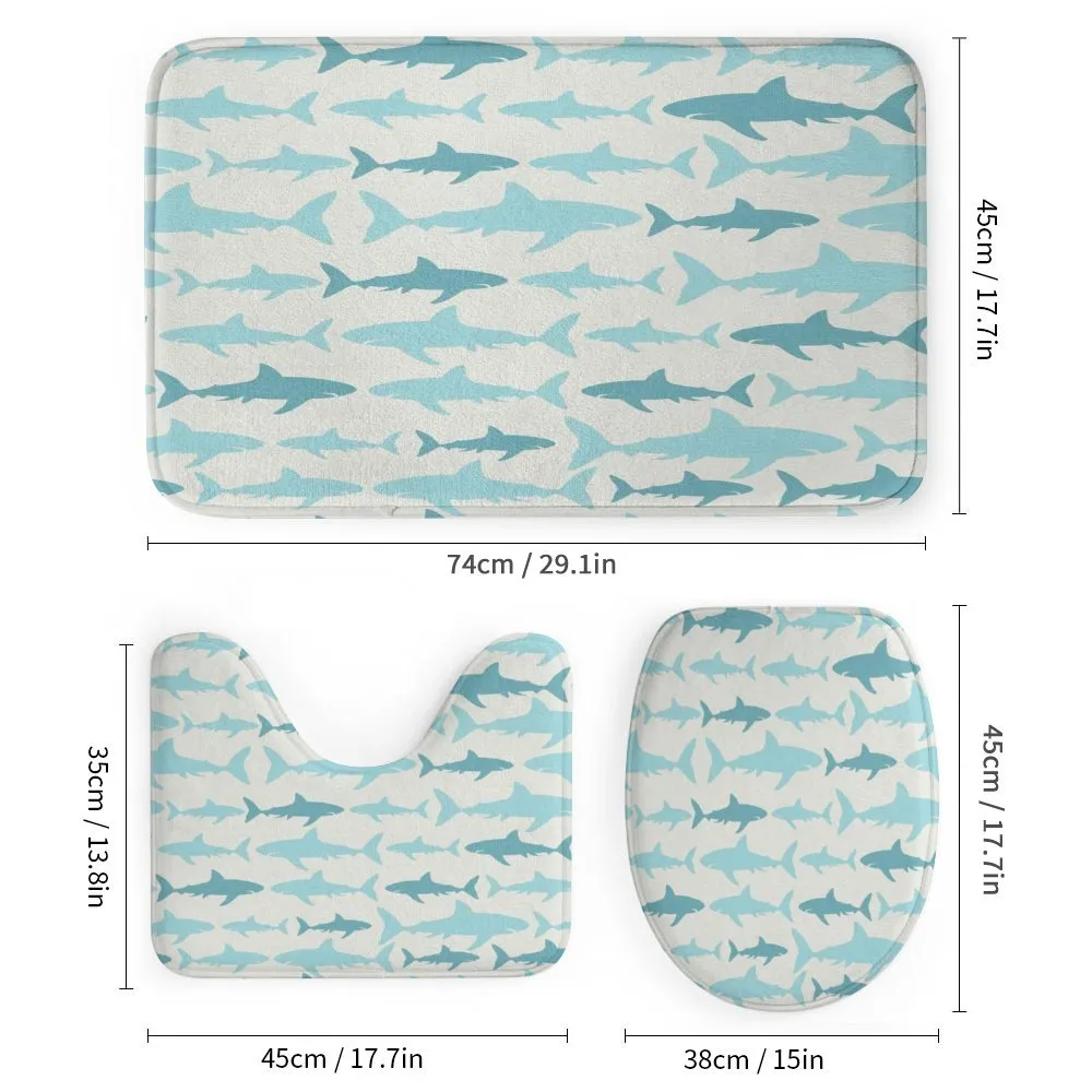 Swimming Sharks in Sea — Detail 1