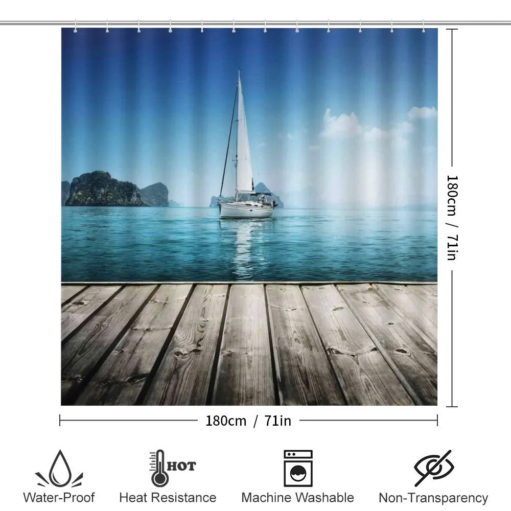 Yacht and Wooden Deck — Detail 2