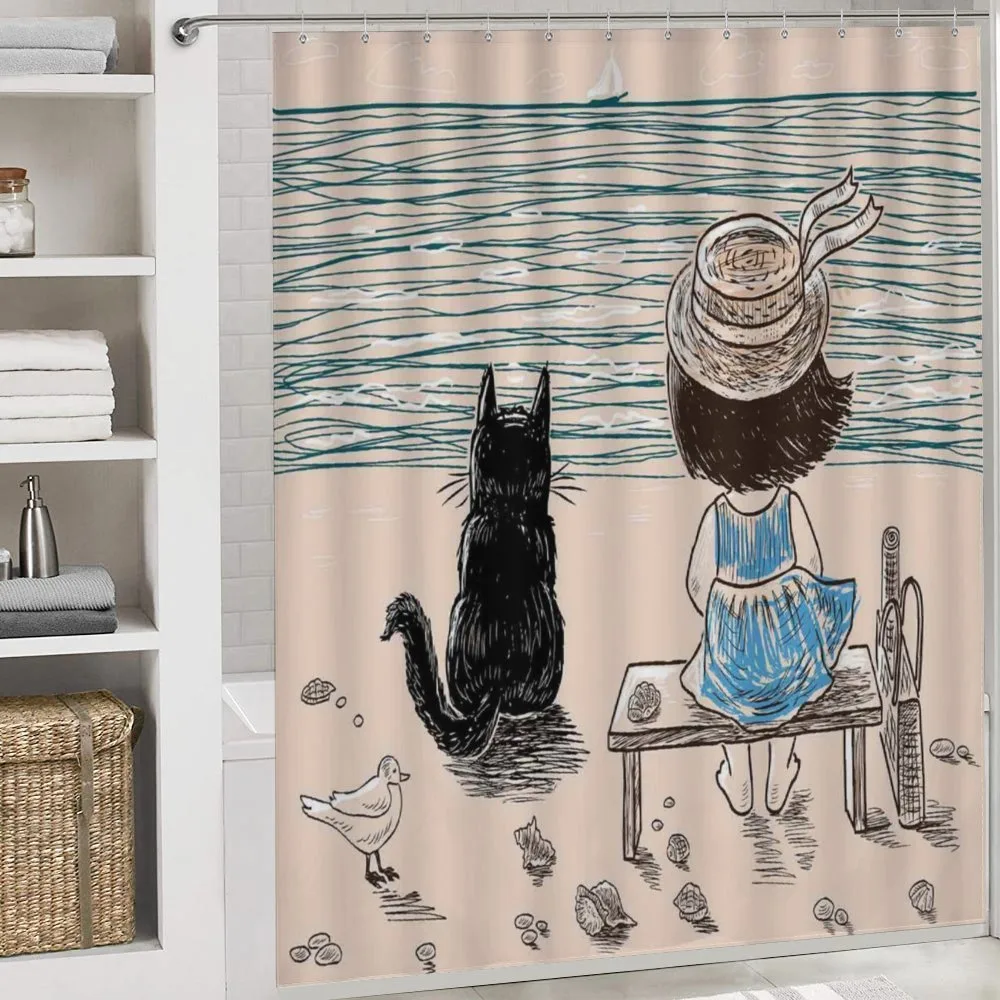 Baby Girl with a Cat — Detail 4