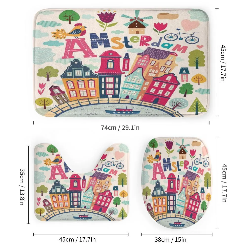 Cartoon Amsterdam Houses — Detail 1