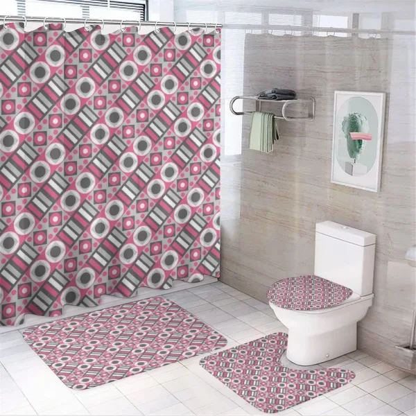 Circles and Rhombus on a shower curtain