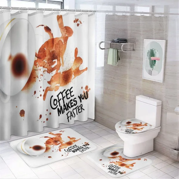 Drink Be Inspired on a shower curtain