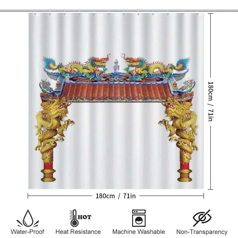 Eastern Building and Dragon — Detail 2