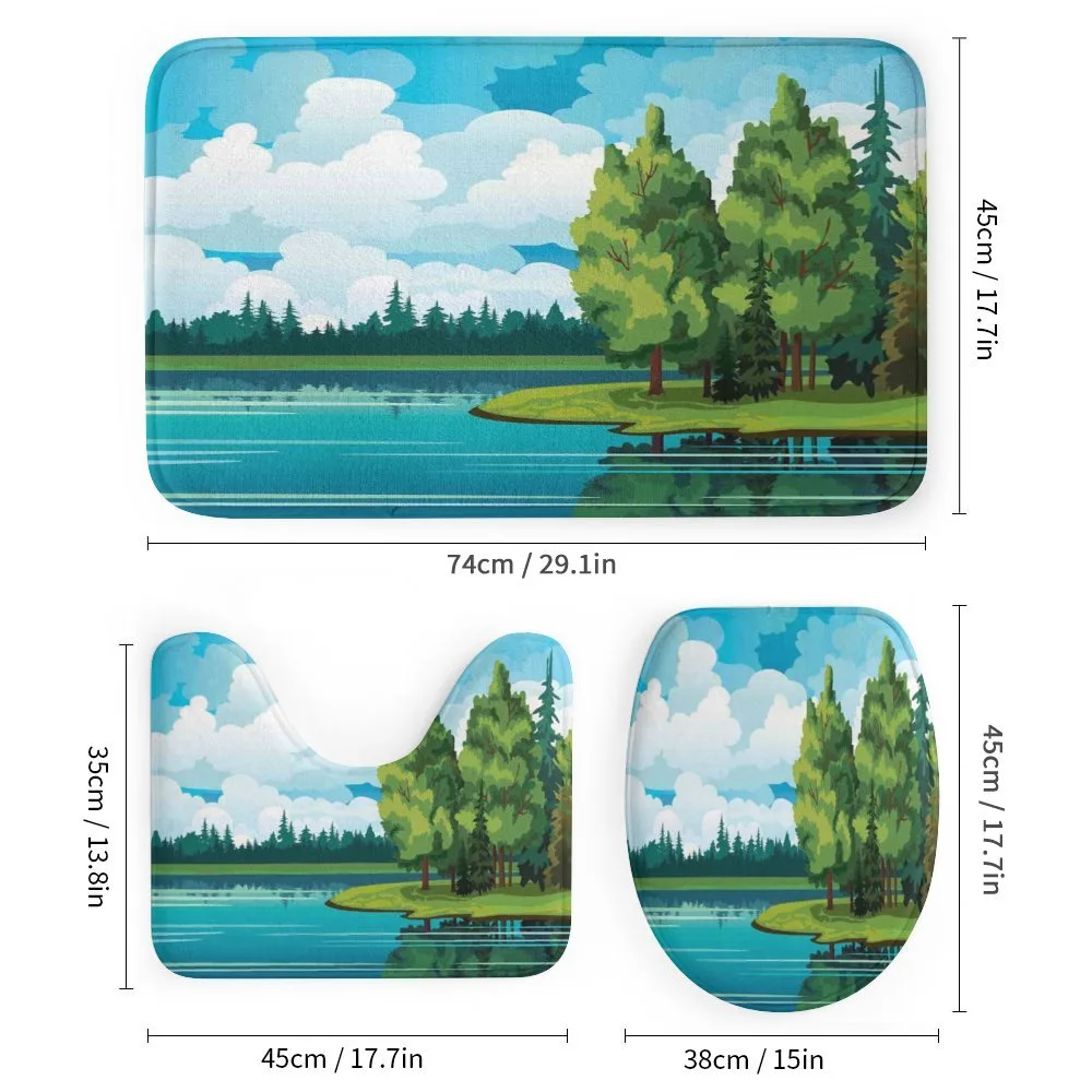 Forest Lake Clouds — Detail 1