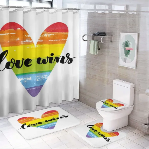 Gay Marriage Sign on a shower curtain