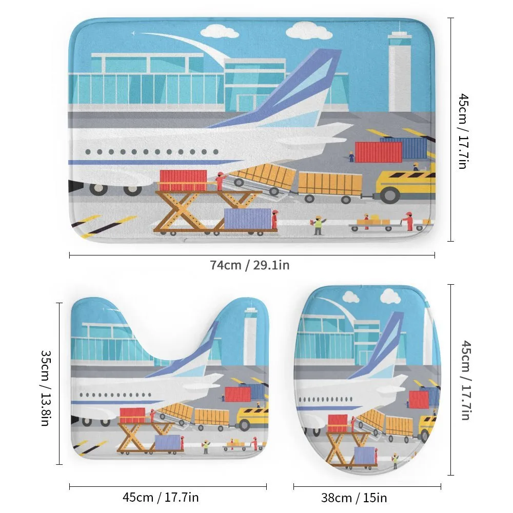 Loading Cargo Plane Cartoon — Detail 1