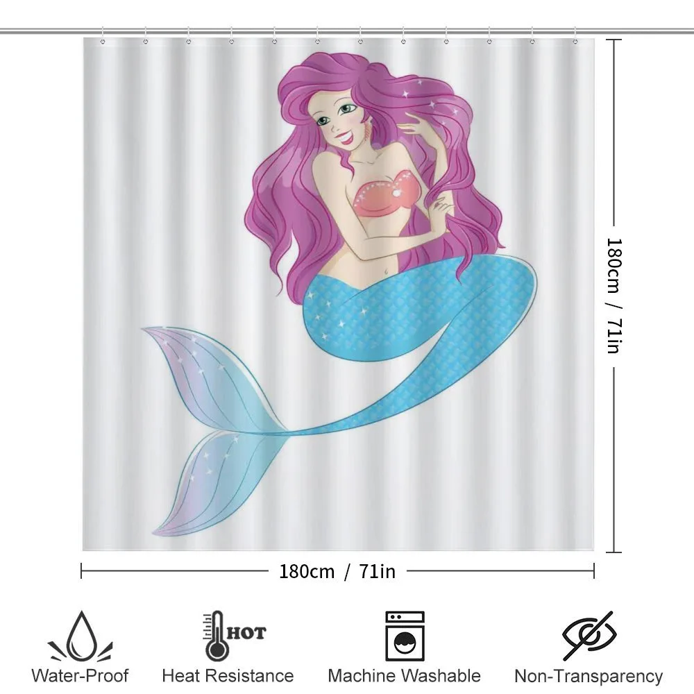 Mermaid with Pink Hair — Detail 2