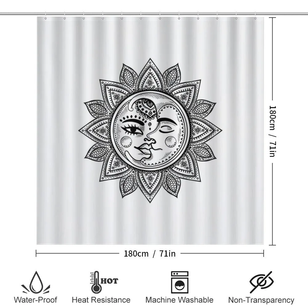 Monochrome Astrology Motif — Detail 2
