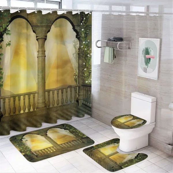 Mystic Fairytale Art on a shower curtain