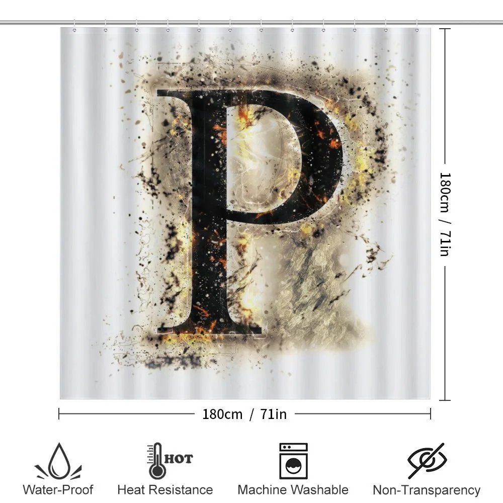 P Sign with Embers — Detail 2