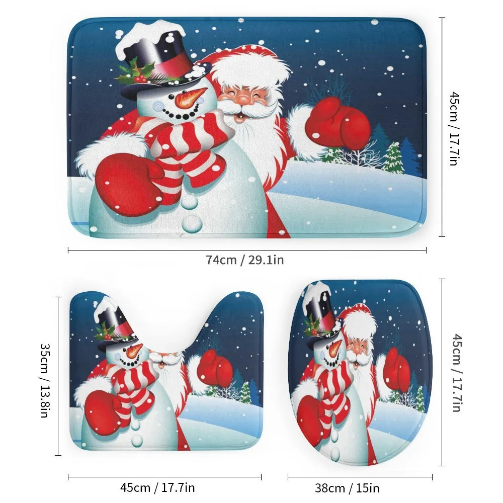 Santa Snowman Hug — Detail 1