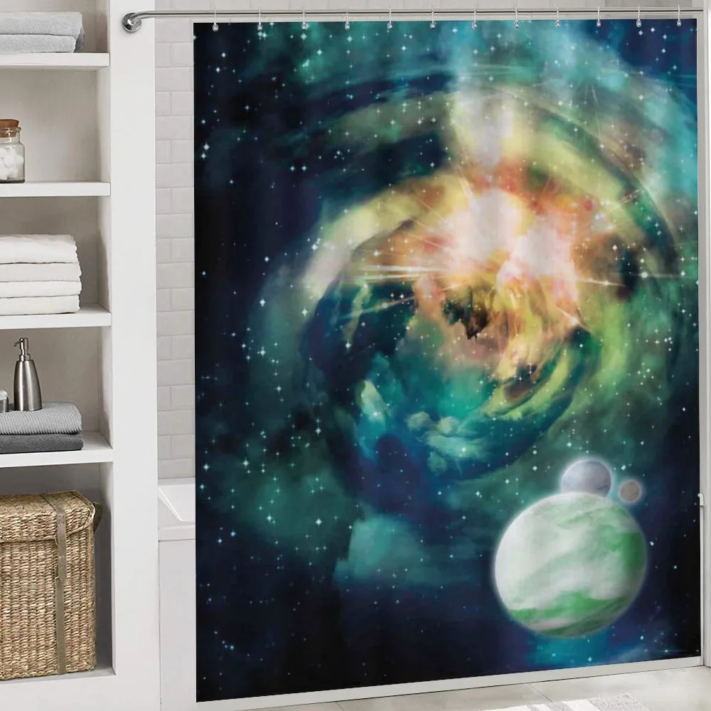 Spiral Galaxy and Planets — Detail 4