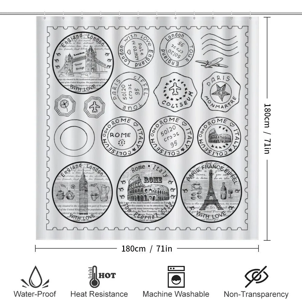 Stamps Famous Landmarks — Detail 2