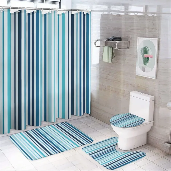 Striped Pastel Toned on a shower curtain