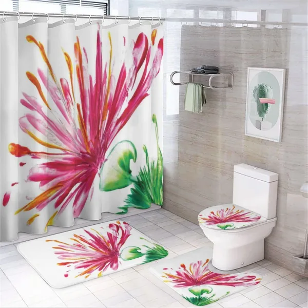 Blooming Petals on a shower curtain