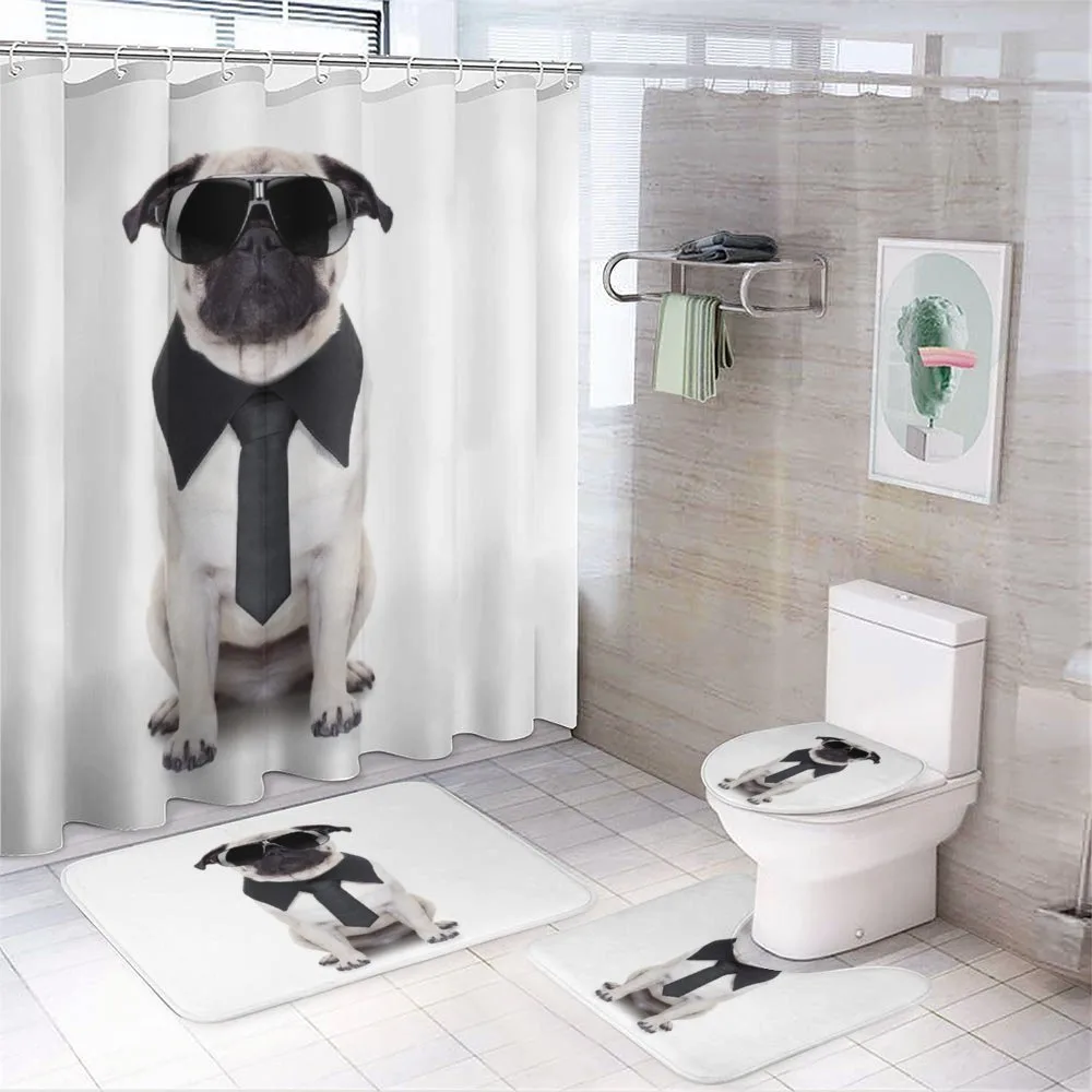 Cool Dog with Tie Glasses — Your design