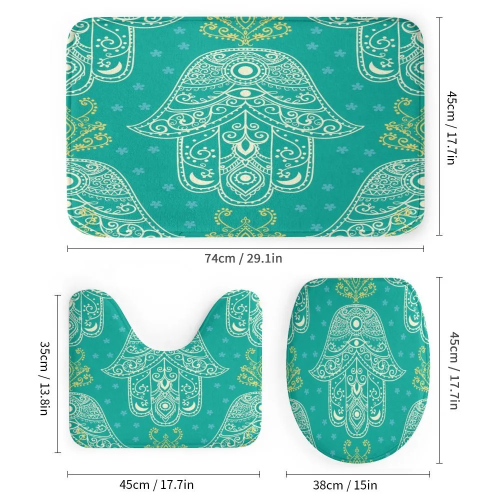 Hamsa Pattern Daisies — Detail 1