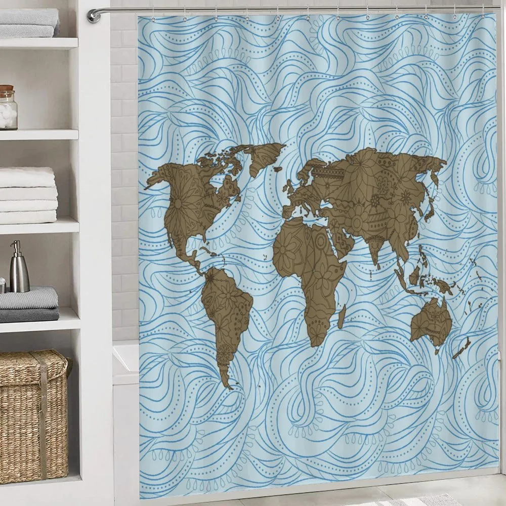 Map with Waves — Detail 4