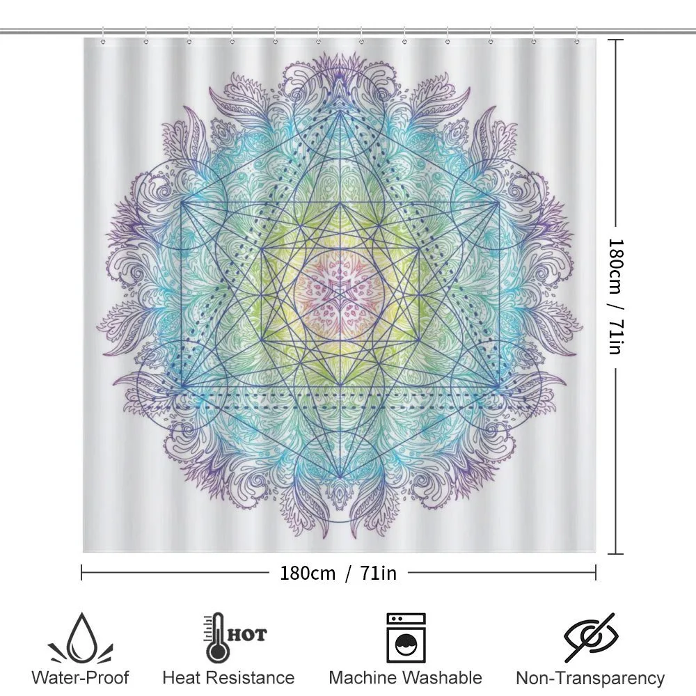 Metatron Cube on a Mandala — Detail 2