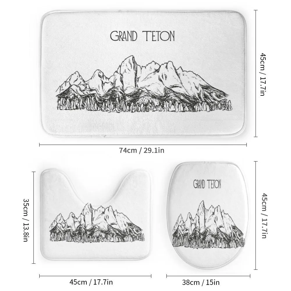 Simple Sketch Grand Teton — Detail 1
