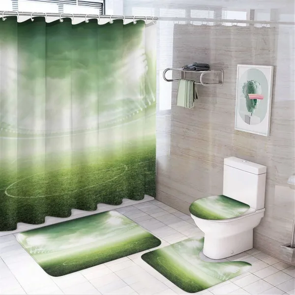 Stadium Arena Football on a shower curtain