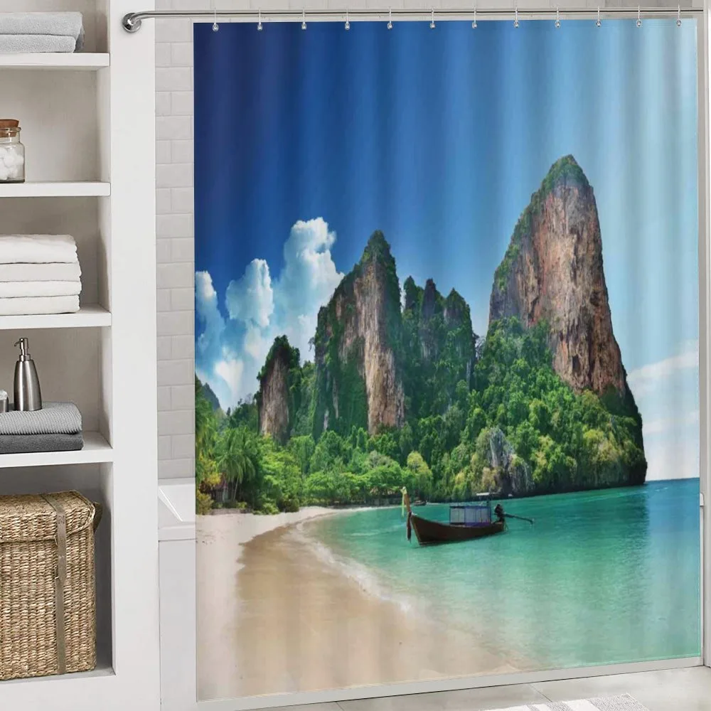 Thailand Rock Cliff Beach — Detail 4