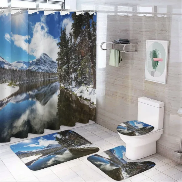 Tranquil National Park on a shower curtain