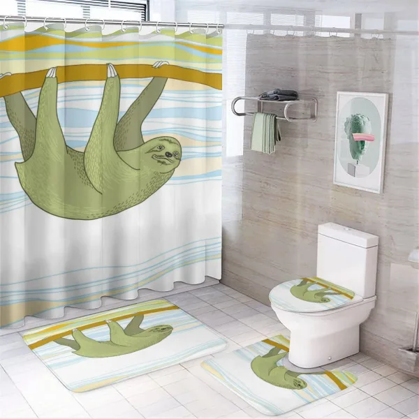 Tropic Oceanic Habitat on a shower curtain