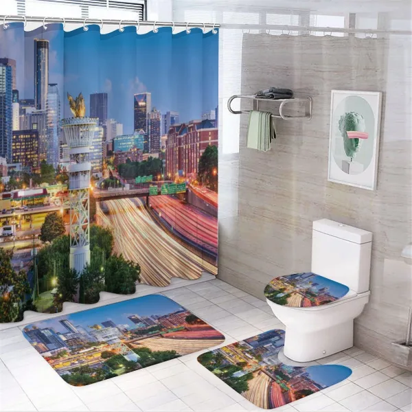 Atlanta Georgia on a shower curtain