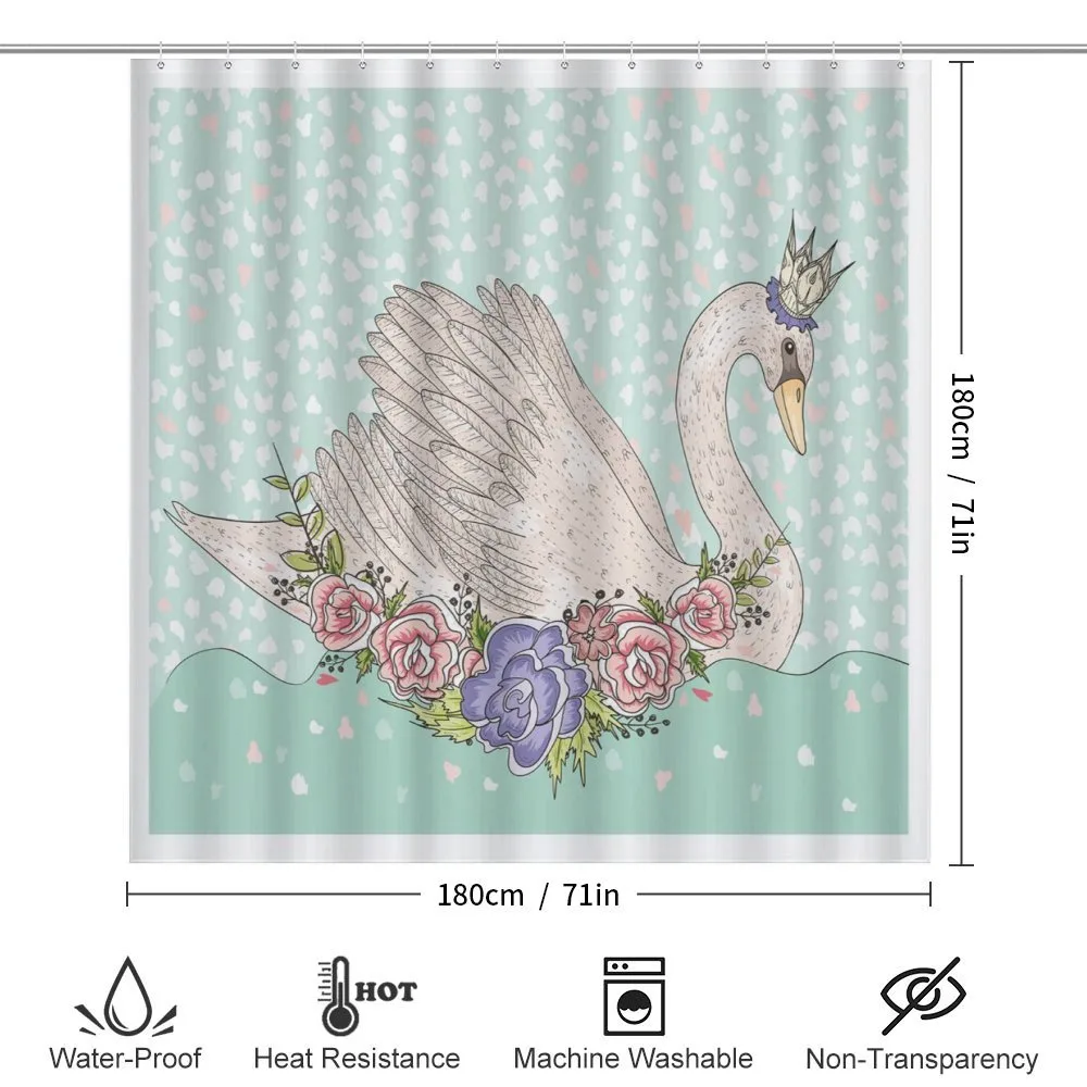 Cartoon Swan on Water — Detail 2