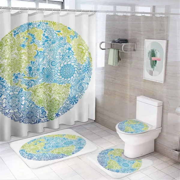 Climate Change on a shower curtain