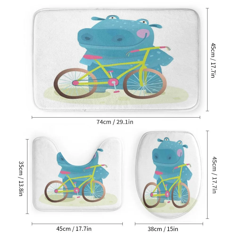 Hippo Child with Bicycle — Detail 1