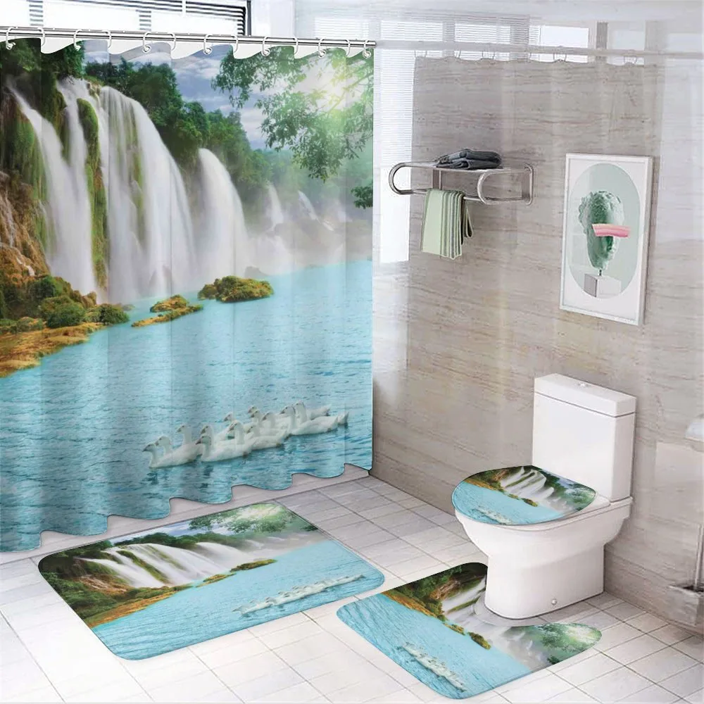 Lake and Swans Nature — Your design