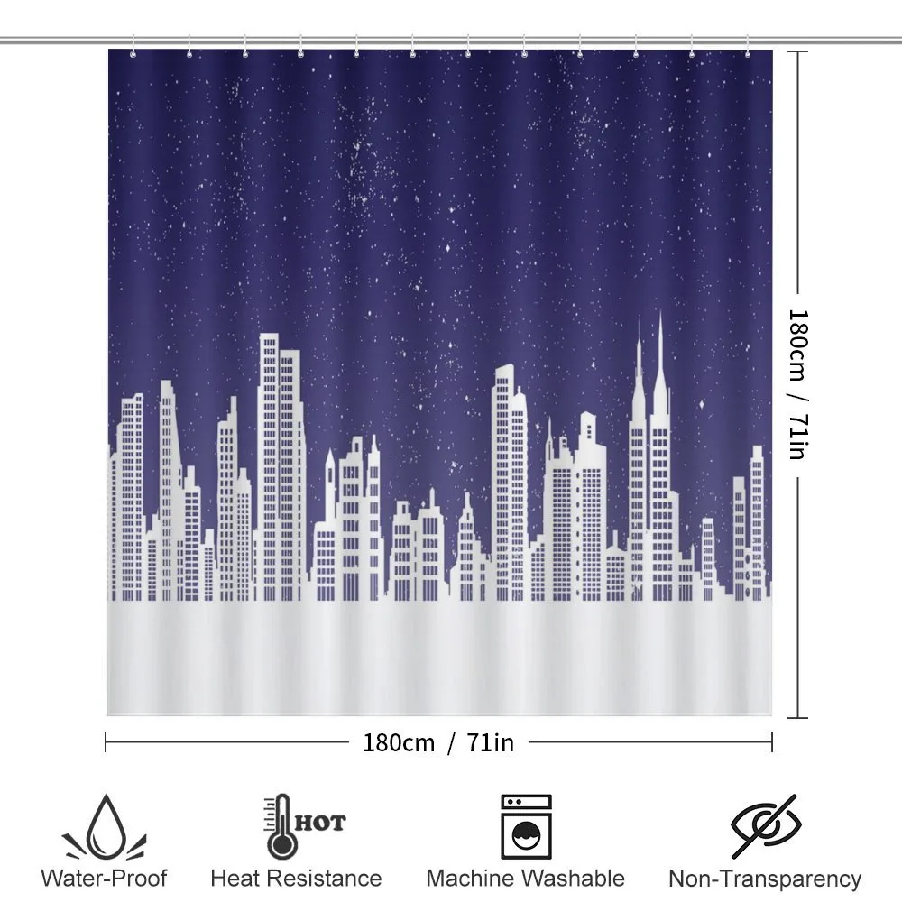 New York Skyline Starry Night — Detail 2