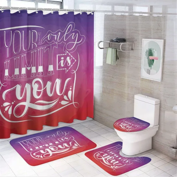 Ombre Effect Background on a shower curtain