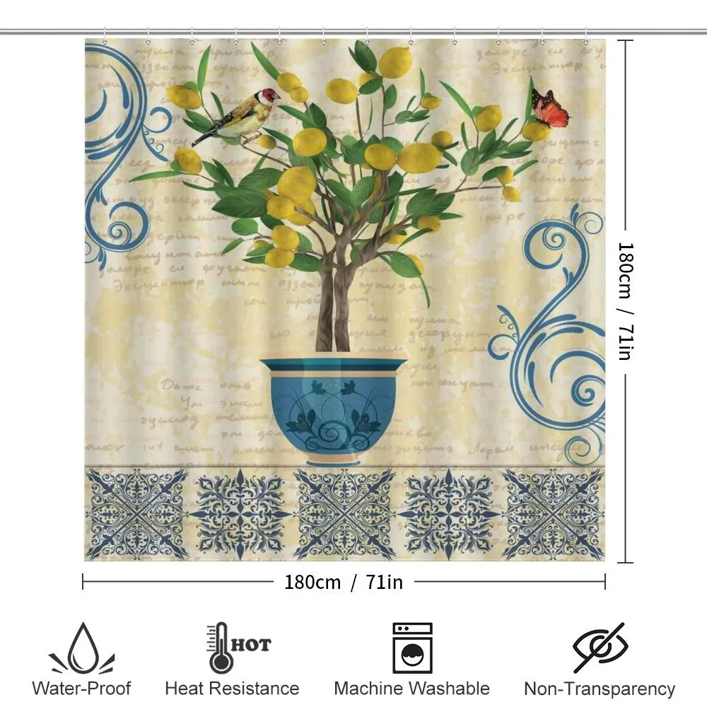 Retro Style Lemon Tree — Detail 2