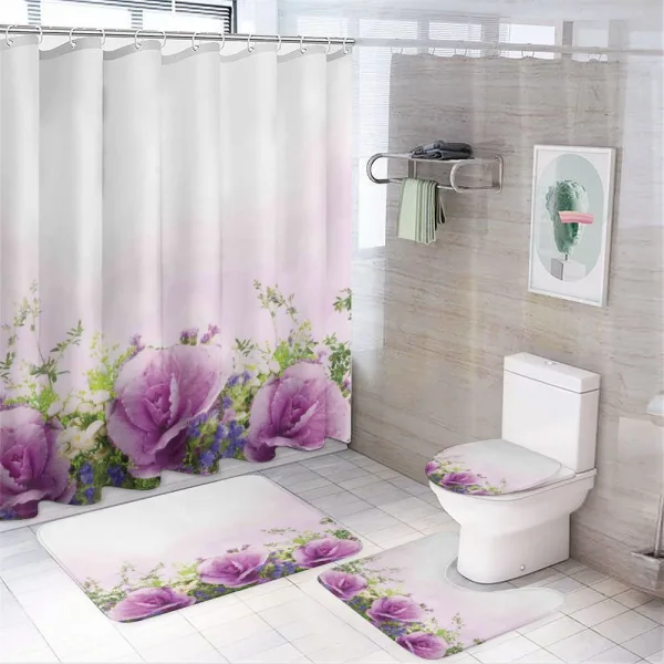 Spring Fragnant Bouquet on a shower curtain