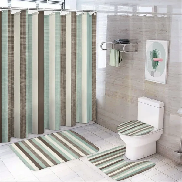 Striped Classical Old on a shower curtain