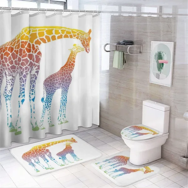 Surrealist View on a shower curtain