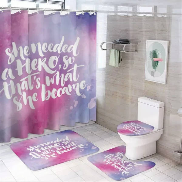 Theme Female Hero on a shower curtain