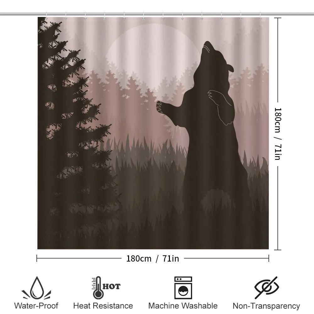 Wild Bear Night Jungle — Detail 2