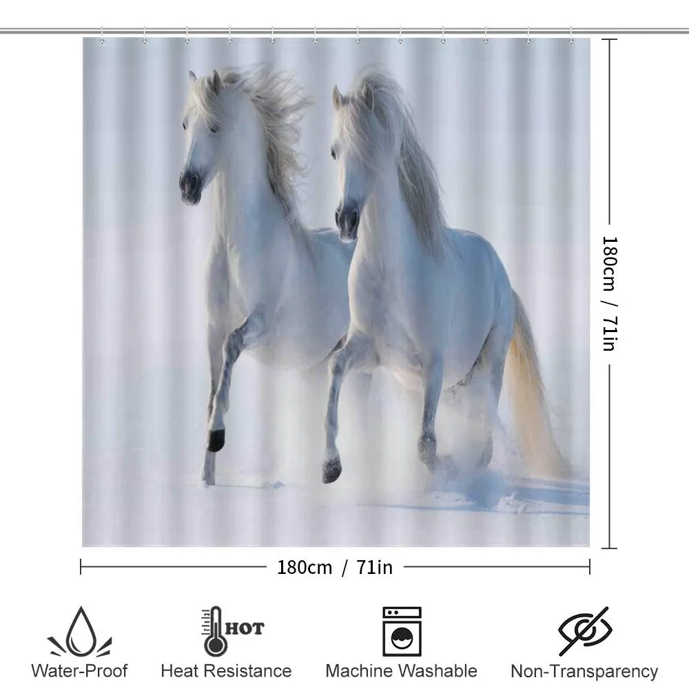 Wintertime Horse Animal — Detail 2