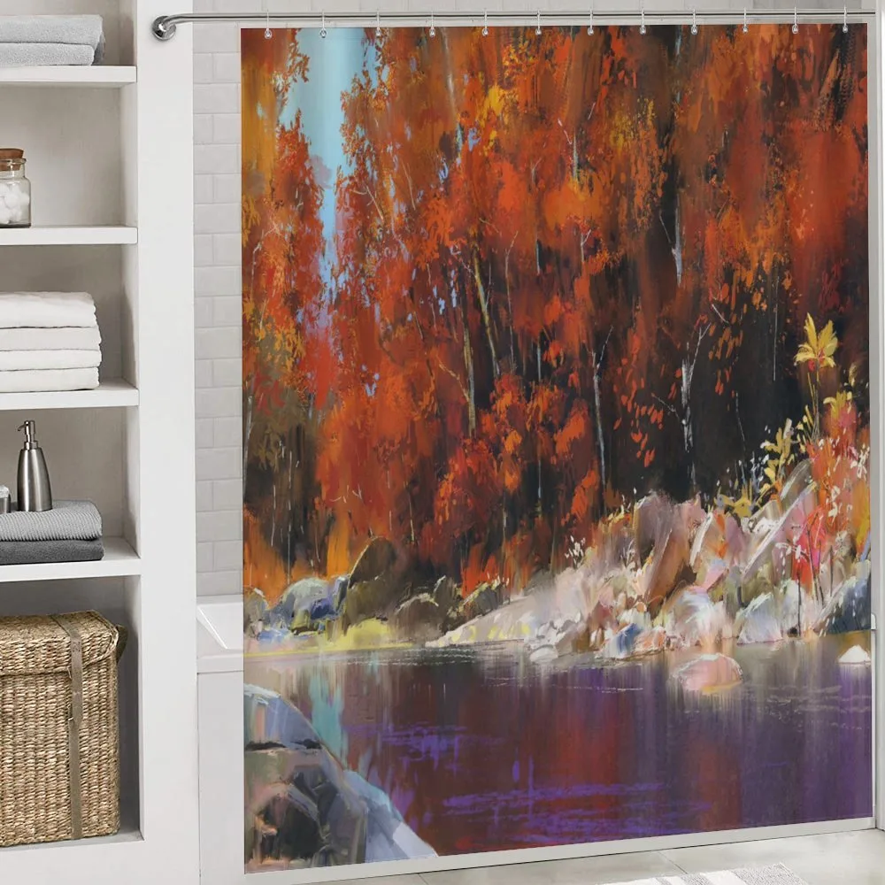 Autumn Forest with Rock — Detail 4