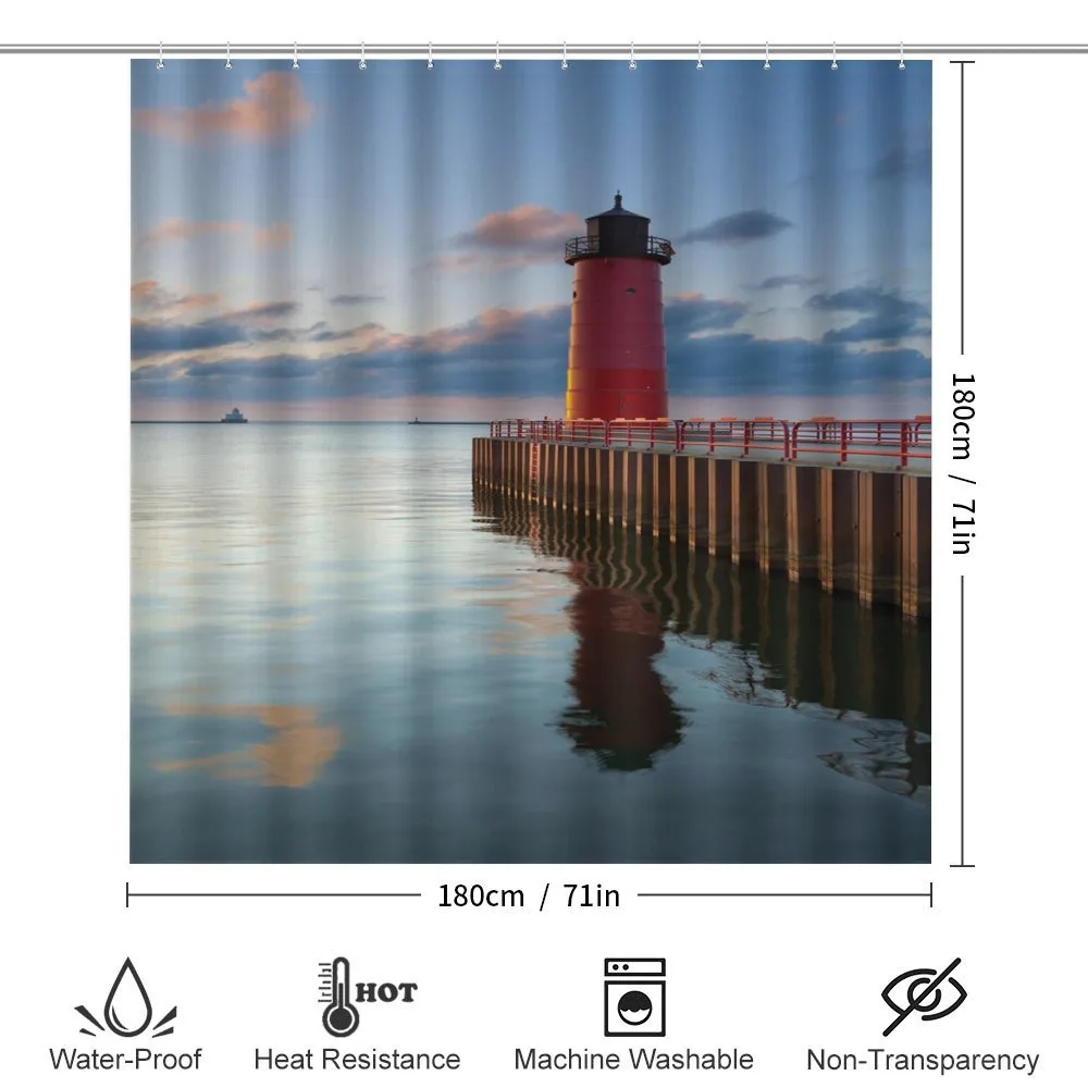 Calm Milwaukee Lighthouse — Detail 2