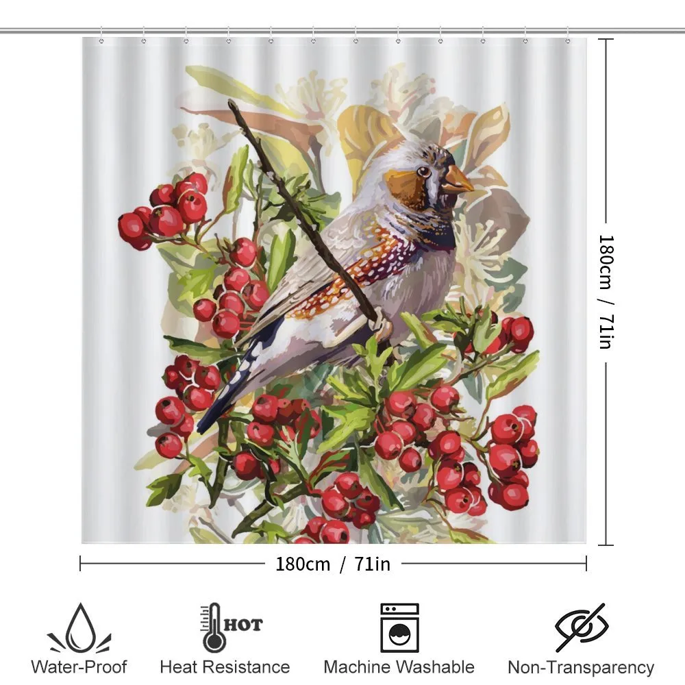 Colorful Bird and Shrubs — Detail 2
