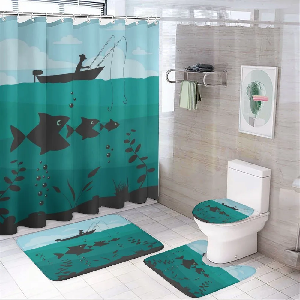 Fishing on Boat Nautical — Your design